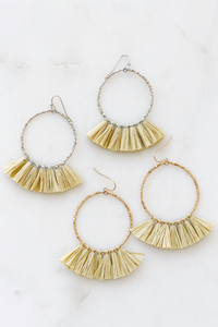 Raffia Fringe Hoop