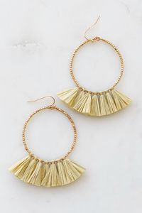 Raffia Fringe Hoop