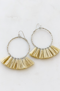 Raffia Fringe Hoop