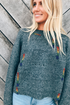 Rainbow a Detail Distressed Sweater