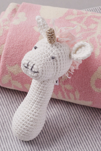 Crochet Unicorn Rattle - House of Lucky