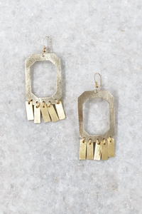 Rectangle Dangle Earring