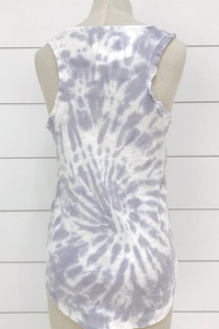 Ruffled Tie Dye Tank