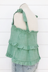 Ruffled Tie Shoulder Swing Tank