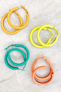 Small Bright Light Hoops