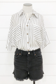 Boxy Striped Pocket Shirt