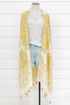 Mini Tassel Trim Kimono