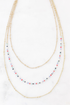 Teeny Blues Beads Layered Necklace