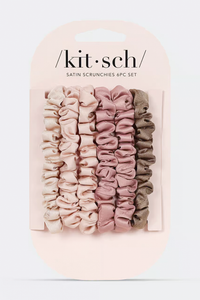 Ultra Petite Satin Scrunchies - 6pc