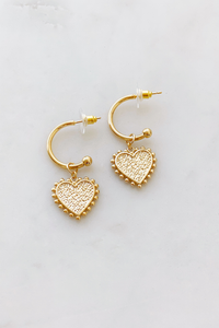 Textured Heart Hoop