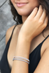 Thin Crystal Cuff Bracelet