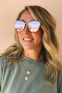 Top Bar Oversized Cat-eye Sunglasses