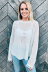 Sheer Detailed Knit Sweater