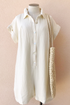 Woven Gauze Collared Romper